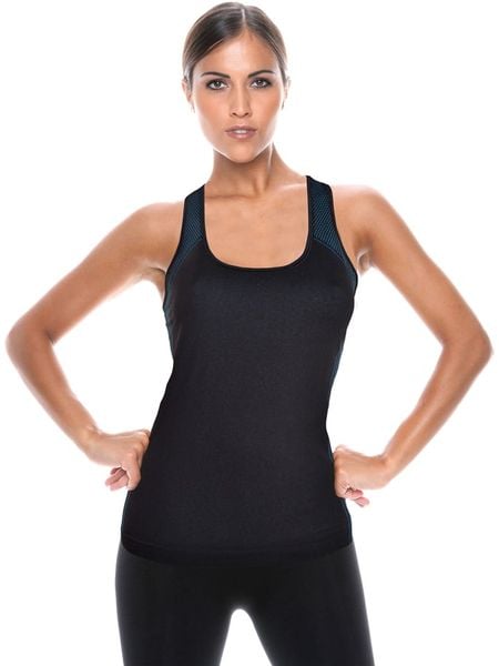 Controlbody Top sportowy w kolorze czarnym rozmiar: M/L. Czarne topy sportowe Controlbody, l, bez wzorów, z materiału, outdoorowe. Za 57.20 zł.