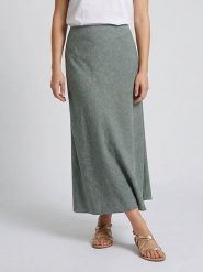 MOSS COPENHAGEN Spódnica "Viana" w kolorze zielonym rozmiar: L. Zielone spódnice Moss Copenhagen, l, bez wzorów, maxi. Za 153.34 zł.