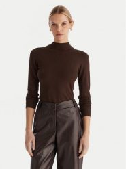 ACCESS FASHION Golf 54-8074 Brązowy Slim Fit. Brązowe swetry ACCESS FASHION, l, bez wzorów, z wiskozy, bez ramiączek. Za 379.99 zł.