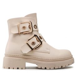 Botki DeeZee. Brązowe botki DeeZee, bez wzorów, bez obcasa, na płaskiej podeszwie, bez zapięcia. Za 129.99 zł.