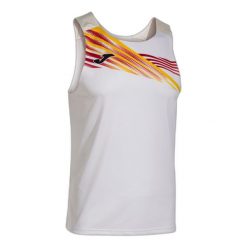 Tank top Joma Elite X. Białe topy Joma, bez wzorów, bez kołnierzyka, bez ramiączek. W wyprzedaży za 115.15 zł.