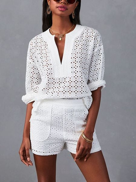 LA Angels Bluzka w kolorze białym rozmiar: XL. Białe bluzki LA Angels, xl, bez wzorów, z bawełny, bez kołnierzyka, bez ramiączek. Za 122.38 zł.