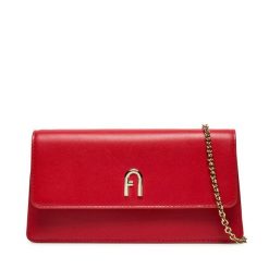 Torebka Furla. Czerwone kopertówki Furla, bez wzorów, wizytowe, bez dodatków. Za 799.99 zł.