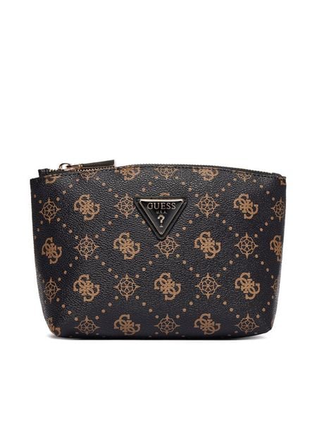 Guess Kosmetyczka TWGP98 90959 Czarny. Czarne torebki klasyczne Guess, z aplikacjami, ze skóry, bez dodatków. Za 149.99 zł.