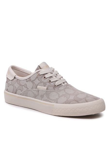 Coach Tenisówki Citysole Skate C2705 Beżowy. Brązowe trampki Coach, bez wzorów, z materiału, bez zapięcia. Za 579.99 zł.