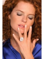 DIAMANTA Złoty pierścionek "Althaea" rozmiar: 58. Białe pierścionki DIAMANTA, złote. Za 1,796.99 zł.