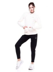 Kombinezon damski z kołnierzykiem Shine On. Białe kombinezony LEONE 1947 APPAREL, m, bez wzorów, z dresówki, bez kołnierzyka, bez ramiączek. Za 147.31 zł.