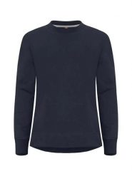 Clique Miami PRO Roundneck Women bluza z bawełny i poliestru z recyclingu. Niebieskie bluzy CLIQUE, s, bez wzorów, z bawełny, bez kaptura. Za 192.01 zł.