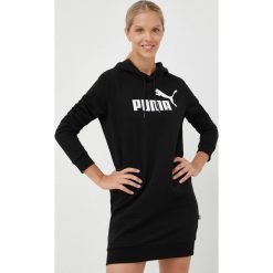 Puma sukienka kolor czarny mini prosta. Czarne sukienki Puma, na co dzień, s, bez wzorów, bez kołnierzyka, bez ramiączek, mini, proste. W wyprzedaży za 189.99 zł.