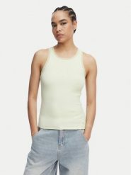 BOSS Top C_Eplie 50553479 Zielony Slim Fit. Zielone topy Boss, l, bez wzorów, z bawełny, bez kołnierzyka, bez ramiączek. Za 279.99 zł.