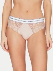 Guess Figi klasyczne O2BE08 KBBT0 Beżowy. Brązowe figi Guess, z aplikacjami, z syntetyku. Za 99.99 zł.