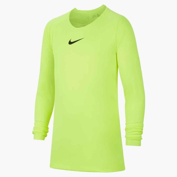 Koszulka Termoaktywna Juniorska Nike First Layer. Zielone bielizna termoaktywna damska Nike, bez wzorów, bez ramiączek, do piłki nożnej. Za 97.90 zł.