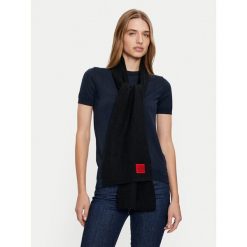 Szalik HUGO. Czarne szaliki i kominy Hugo, bez wzorów. Za 499.99 zł.