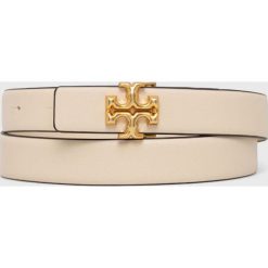 Tory Burch pasek skórzany damski kolor beżowy. Brązowe paski Tory Burch, bez wzorów. Za 1,019.90 zł.