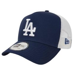Czapka Trucker New Era MLB Los Angeles Dodgers. Białe czapki z daszkiem New Era, bez wzorów, z bawełny. Za 119.99 zł.