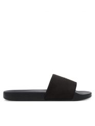 Calvin Klein Jeans Klapki Slide Monogram Hardware YW0YW01713 Czarny. Czarne klapki Calvin Klein Jeans, bez wzorów, z jeansu, bez obcasa, bez zapięcia. Za 119.99 zł.