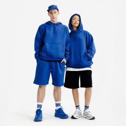 Bluza z kapturem unisex Elementals. Czarne bluzy Decathlon, xl, bez wzorów, z bawełny, sportowe, bez ramiączek, z kapturem. Za 169.99 zł.