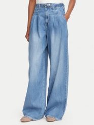 Morgan Jeansy 262-PELIAM Niebieski jasny Wide Leg. Niebieskie jeansy Morgan, bez wzorów, z bawełny. Za 349.99 zł.