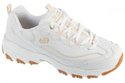Buty sportowe Sneakersy damskie, D'Lites - Good Neutral. Białe buty treningowe Skechers, bez wzorów, z materiału, przed kostkę, bez zapięcia, trekkingowe. Za 339.99 zł.