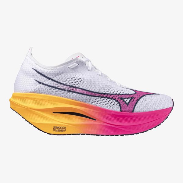 Buty do biegania Mizuno Wave Rebellion Pro 3. Białe buty do biegania Mizuno, bez wzorów, bez zapięcia, do biegania, mizuno wave. Za 1,029.80 zł.