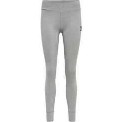 Damskie legginsy bawełniane Hummel Move Grid. Szare legginsy Hummel, bez wzorów, z bawełny, sportowe. Za 177.50 zł.