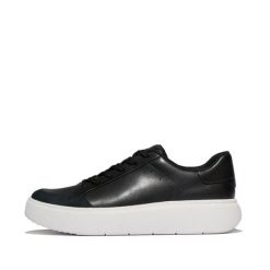 Damskie zamszowe trampki FitFlop Rtg. Czarne trampki sportowe FIT FLOP, bez wzorów, ze skóry, bez zapięcia. Za 523.00 zł.