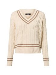 Lauren Ralph Lauren Sweter damski Kobiety Bawełna biały jednolity, M. Białe swetry Lauren Ralph Lauren, m, bez wzorów, z bawełny, eleganckie, bez ramiączek. Za 839.95 zł.