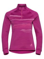 Odlo Bluza polarowa "Berra Graphic" w kolorze różowym rozmiar: S. Różowe bluzy bez kaptura ODLO, s, bez wzorów, z materiału, bez kaptura. Za 237.73 zł.