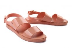 ZAXY 18270 LINK SAND AD beż, sandały damskie. Brązowe sandały Zaxy, bez wzorów, bez obcasa, bez zapięcia. Za 124.90 zł.
