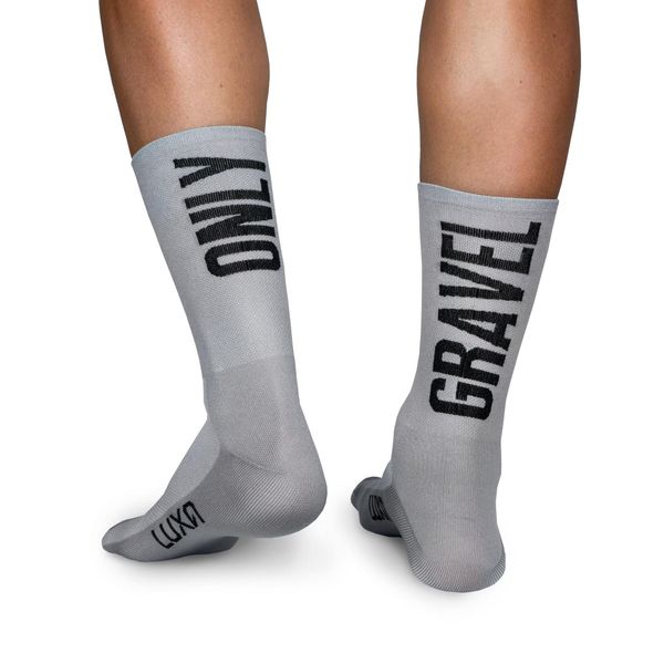 Skarpetki Rowerowe Unisex Luxa Only Gravel. Szare skarpetki LUXA, bez wzorów, z elastanu. Za 69.00 zł.