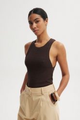 TOP GWEN CZEKOLADOWY XL - Flawless. Brązowe topy sportowe Flawless, uniwersalny, bez wzorów, z bawełny. Za 229.00 zł.