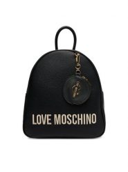 LOVE MOSCHINO Plecak JC4108PP1NLT1000 Czarny. Czarne plecaki Love Moschino, bez wzorów, ze skóry, bez dodatków. Za 539.99 zł.