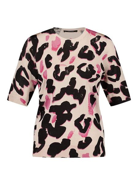 TAIFUN Sweter w kolorze beżowo-czarnym rozmiar: 40. Brązowe swetry Taifun, bez wzorów, bez ramiączek. Za 131.12 zł.