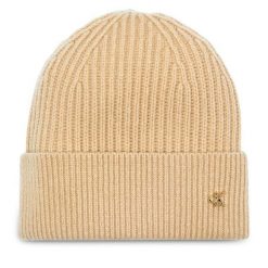 Czapka Calvin Klein. Brązowe czapki zimowe Calvin Klein, bez wzorów. Za 169.99 zł.
