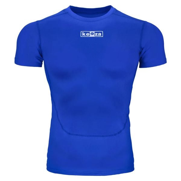 Koszulka termoaktywna Keeza Bristol z krótkim rękawem. Niebieskie bielizna termoaktywna damska KEEZA, bez wzorów, bez ramiączek, do piłki nożnej. Za 39.00 zł.