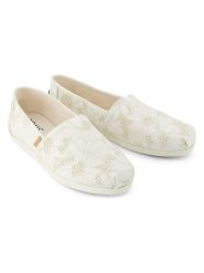 TOMS Espadryle w kolorze kremowym rozmiar: 37. Brązowe espadryle TOMS, bez wzorów, bez obcasa. Za 114.95 zł.
