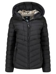 Geographical Norway Kurtka pikowana "Amandine" w kolorze czarnym rozmiar: XXL. Czarne kurtki Geographical Norway, xxl, bez wzorów, bez kaptura. Za 214.19 zł.