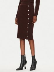 Pinko Spódnica midi Costina 104021 A15S Brązowy Regular Fit. Brązowe spódnice Pinko, s, bez wzorów, z syntetyku, midi. Za 429.99 zł.