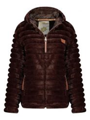 Geographical Norway Kurtka polarowa "Trebelle" w kolorze ciemnobrązowym rozmiar: XL. Brązowe kurtki Geographical Norway, xl, bez wzorów, z polaru, bez kaptura. Za 183.59 zł.