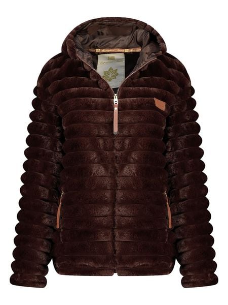 Geographical Norway Kurtka polarowa "Trebelle" w kolorze ciemnobrązowym rozmiar: S. Brązowe kurtki Geographical Norway, s, bez wzorów, z polaru, bez kaptura. Za 161.73 zł.