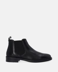 KLASYCZNE CZARNE SZTYBLETY DAMSKIE L047LEBLOBB093. Czarne botki Venezia, bez wzorów, ze skóry, klasyczne, bez obcasa, bez zapięcia. Za 279.00 zł.