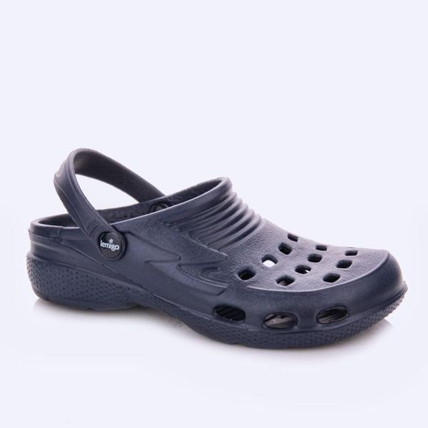 Klapki damskie Lemigo Lemigoose. Niebieskie klapki Lemigo, bez wzorów, z materiału, biznesowe, bez obcasa, bez zapięcia. Za 55.00 zł.