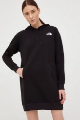 The North Face sukienka kolor czarny mini oversize. Czarne sukienki The North Face, s, bez wzorów, bez kołnierzyka, bez ramiączek, mini, oversize. W wyprzedaży za 243.99 zł.