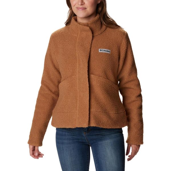 Kurtka uliczna damska Columbia Panorama Snap Fleece. Brązowe kurtki Columbia, m, bez wzorów, z polaru, bez kaptura. W wyprzedaży za 475.00 zł.