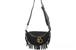 Saszetka zamszowa boho BARBERINI'S czarna 973-1. Czarne nerki i saszetki Barberinis, bez wzorów, ze skóry, boho, przez ramię, zamszowe, bez dodatków. Za 199.99 zł.