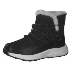 Buty do chodzenia damskie CMP Sheratan. Czarne buty treningowe CMP, na zimę, bez wzorów, z materiału, za kostkę, bez zapięcia, outdoorowe. Za 279.99 zł.