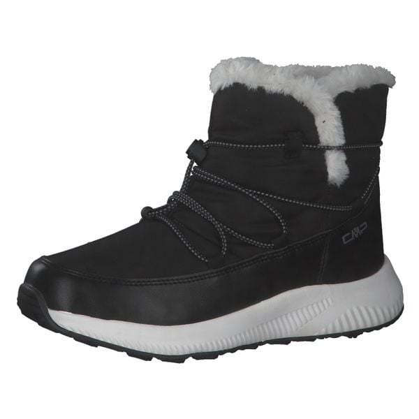 Buty do chodzenia damskie CMP Sheratan. Czarne buty treningowe CMP, na zimę, bez wzorów, z materiału, za kostkę, bez zapięcia, outdoorowe. Za 279.99 zł.