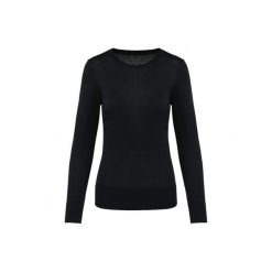 Suprima sweter z okrągłym dekoltem dla kobiet Kariban Premium. Czarne swetry KARIBAN, na zimę, bez wzorów, z bawełny, bez ramiączek. Za 213.50 zł.
