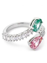 Swarovski Pierścionek 5737373 Srebrny. Szare pierścionki Swarovski, metalowe. Za 549.99 zł.