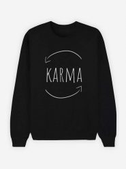 WOOOP Bluza "Karma" w kolorze czarnym rozmiar: XL. Czarne bluzy Wooop, xl, bez wzorów, z bawełny, bez ramiączek, bez kaptura. Za 117.73 zł.